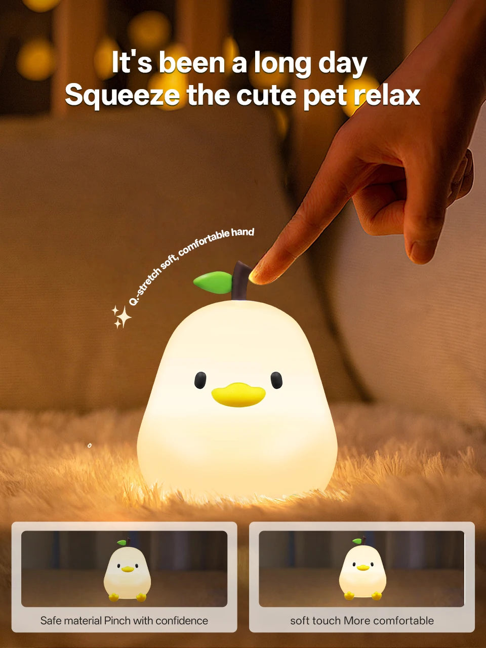Pear-Shaped LED Night Light