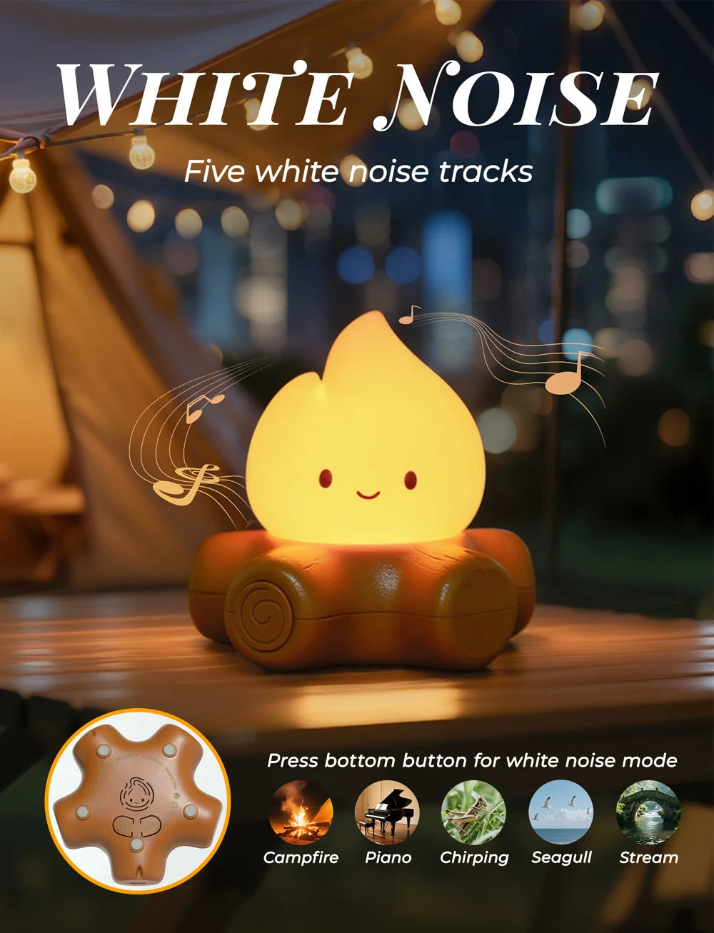 Campfire Night Light