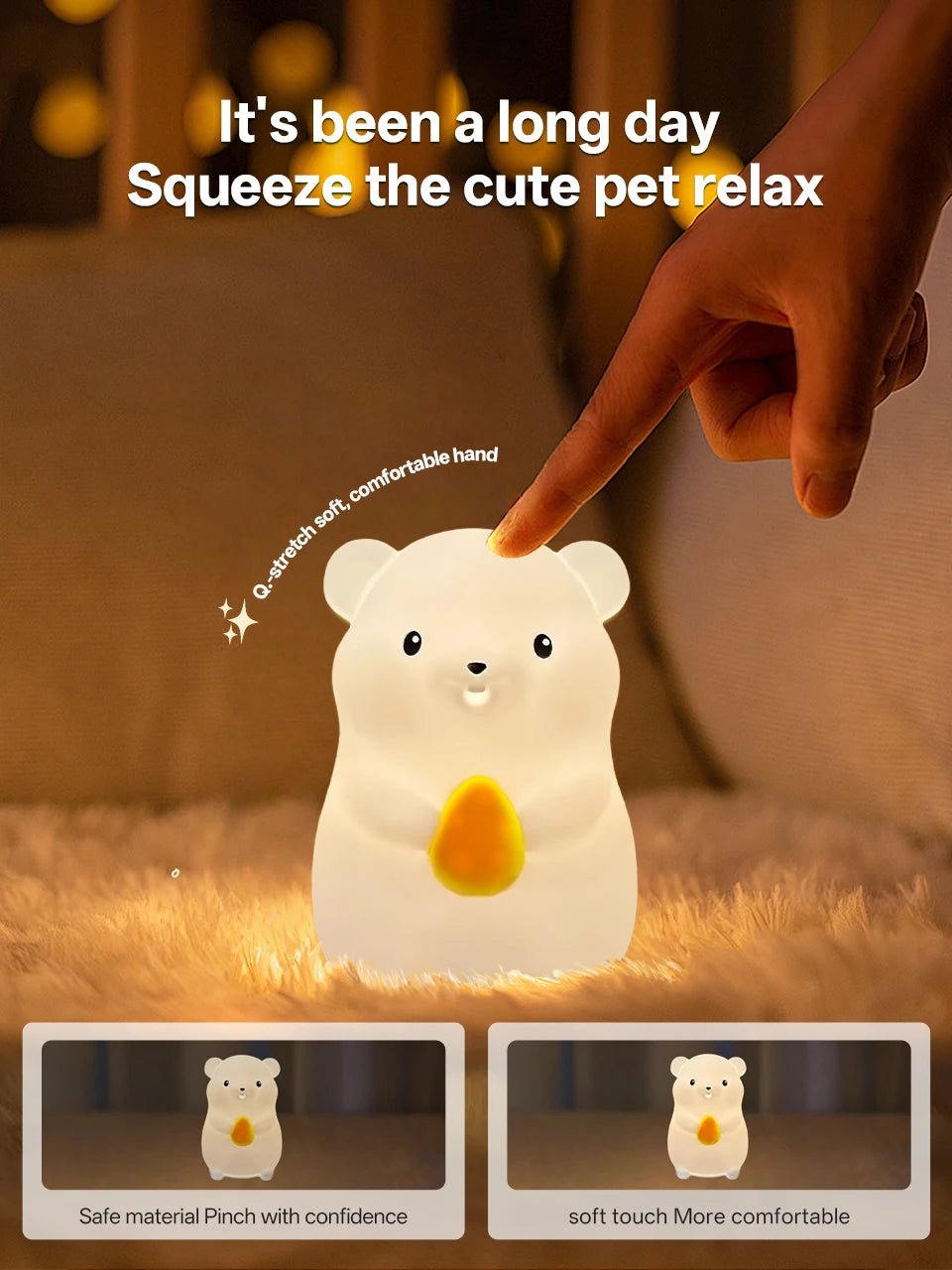 Pear-Shaped LED Night Light
